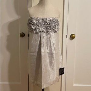 Aqua Cocktail Strapless Dress